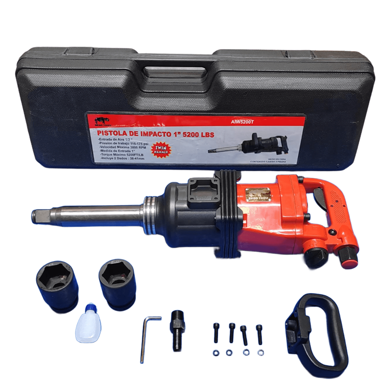PISTOLA IMPACTO R 1" INDUSTRIAL DOBLE MARTILLO C/PLASTICA AIW5200T