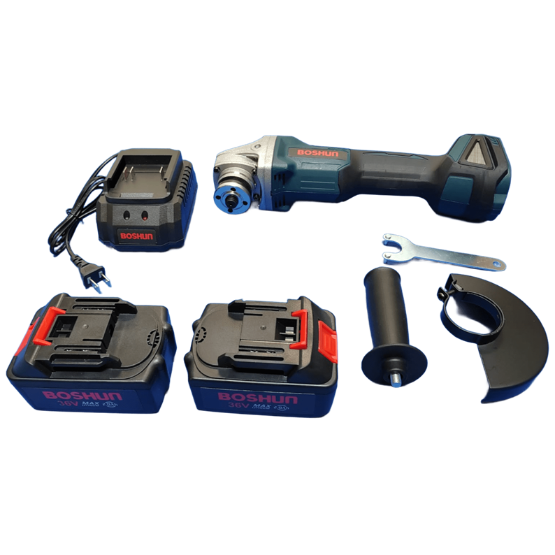 PULIDORA RECARGABLE BOSHUN 4.5 AZUL BS6100 2 BAT 36V