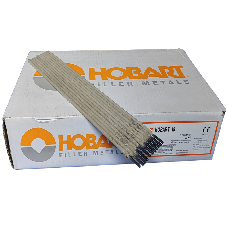 ELECTRODO E7018 HOBART 1/8 LIBRA LATA 39.60 LIBRAS