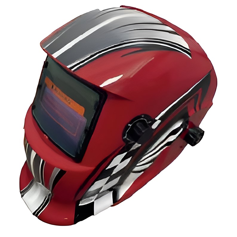 CARETA ELECTRONICA WHA-7 FONDO ROJO CUADRICULA RACER
