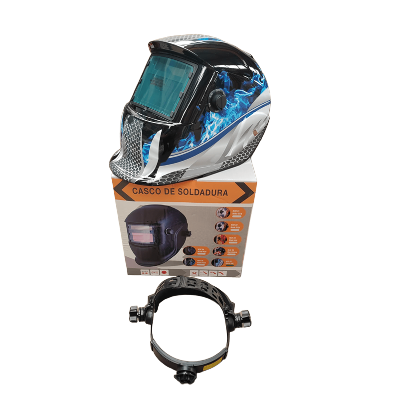 CARETA ELECTRONICA HE-07 4 SENSORES ARCO FLAMA AZUL Y GRIS