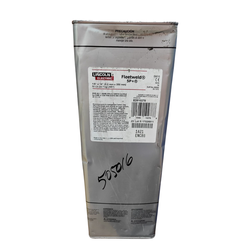 ELECTRODO LINCOLN E6010 1/8 PLUS LATA USA