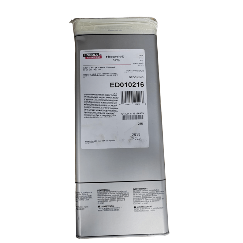 ELECTRODO LINCOLN E6010 5/32 LATA USA