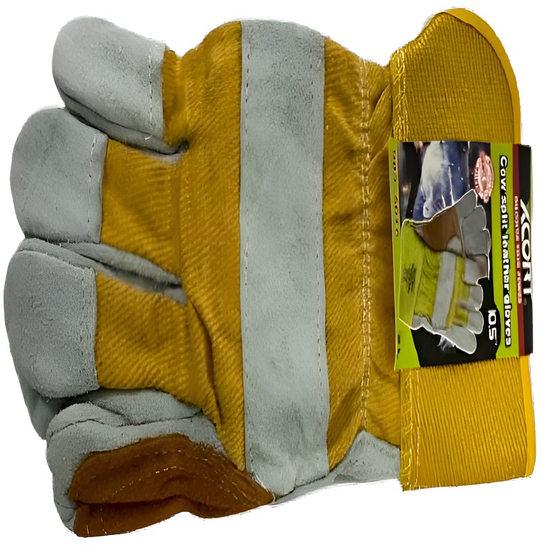 GUANTE OPERADOR CUERO Y LONA XCORT 903-5010 DOCENA