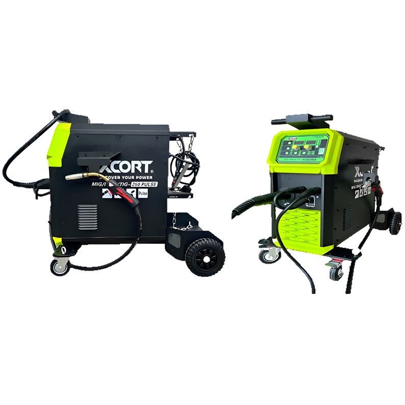 INVERSOR 3 EN 1 XCORT 250AMP. ALAMBRE 0.6 A 1.2MM PULSADO CAP. 33 LBS.