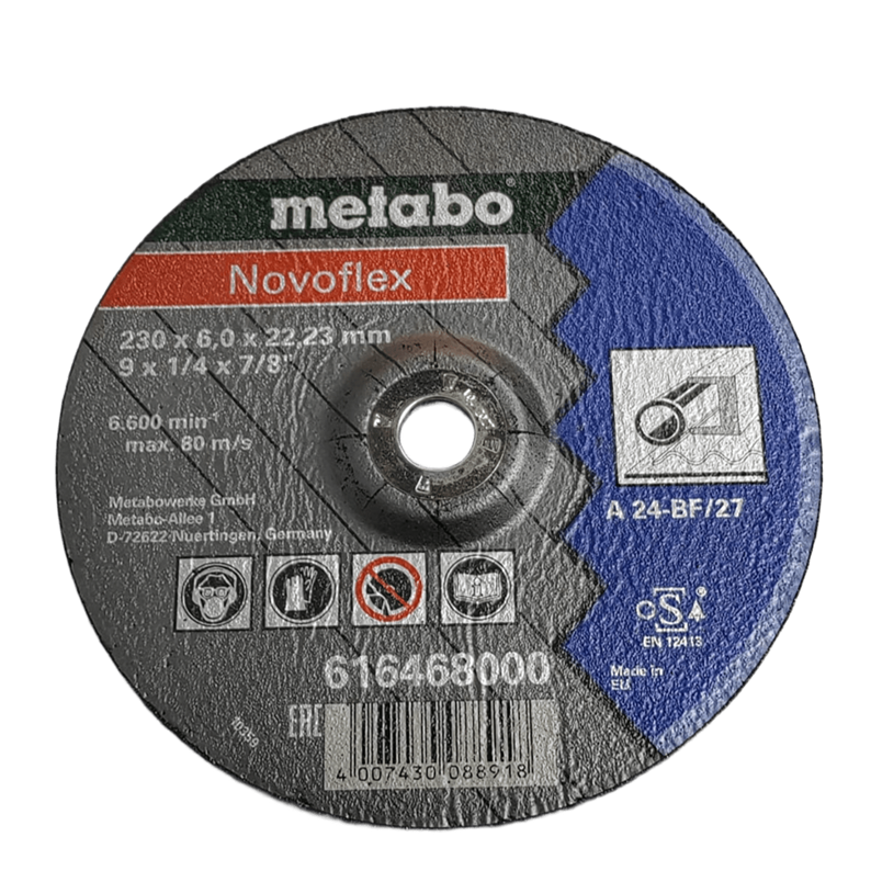 DISCO NOVOFLEX PULIR METAL 9 X 1/4 X 7/8 METABO