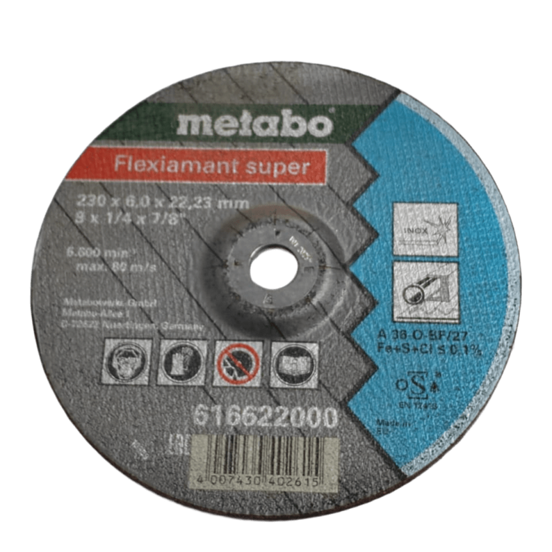 DISCO METABO FLEXIAMANT PULIR INOX 9 X 1/4