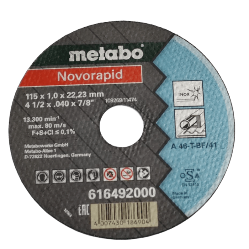 DISCO FLEXIRAPID CORTE ACERO INOX 4.5 X 1 MM X 7/8